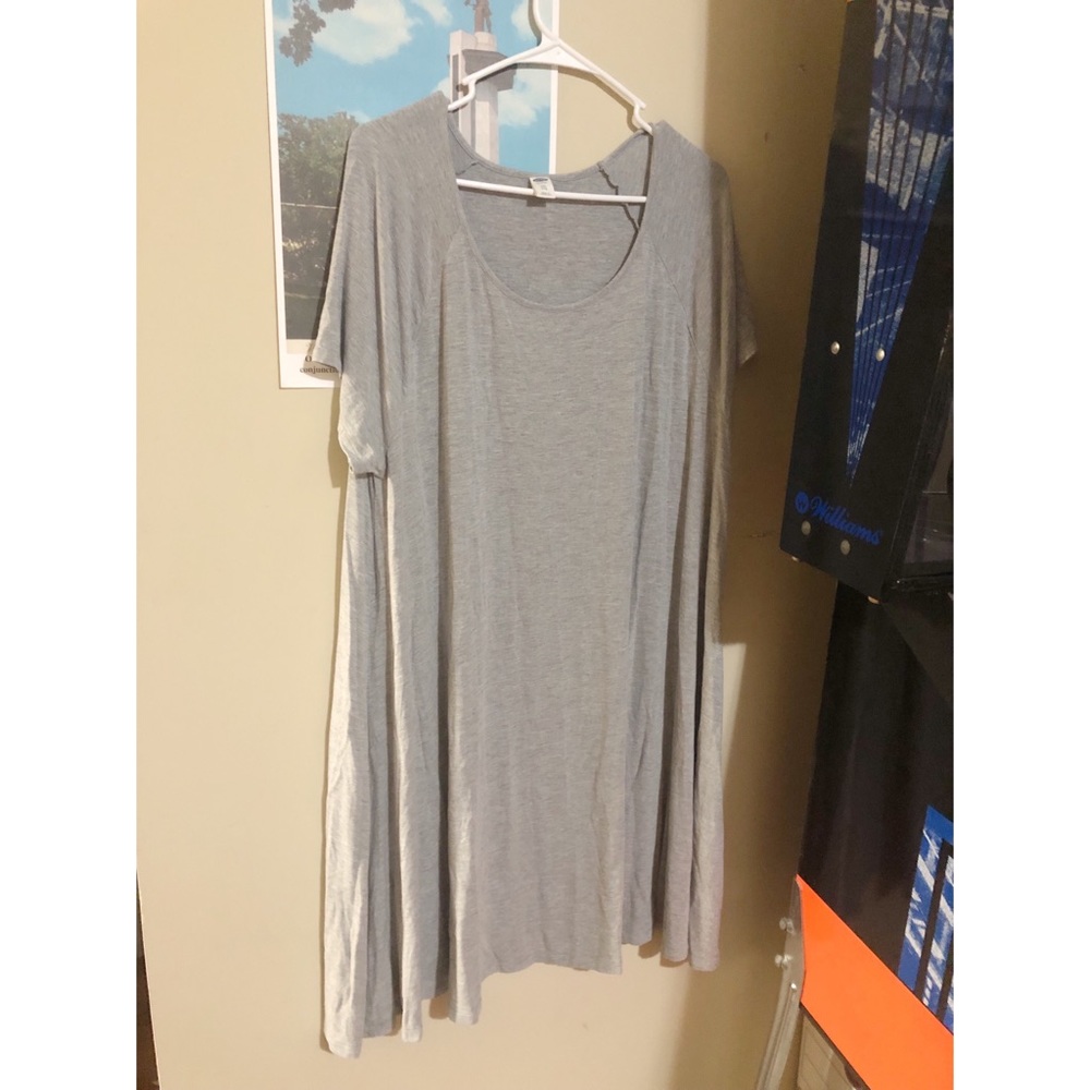 Gray T-Shirt Dress // size XXL // Old Navy